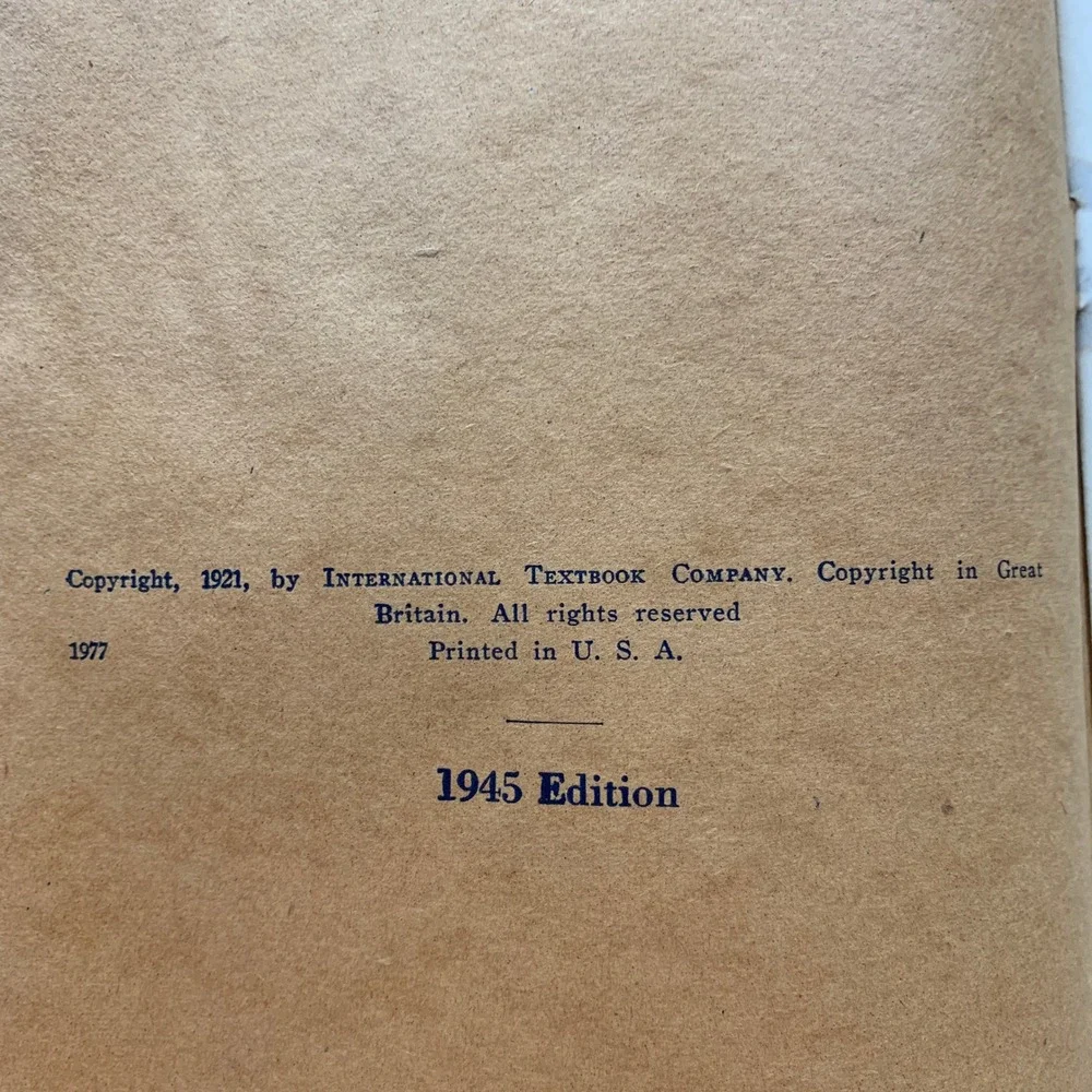 International Correspondence Schools Decimals 1945 Edition‎ Textbook Book 1945
